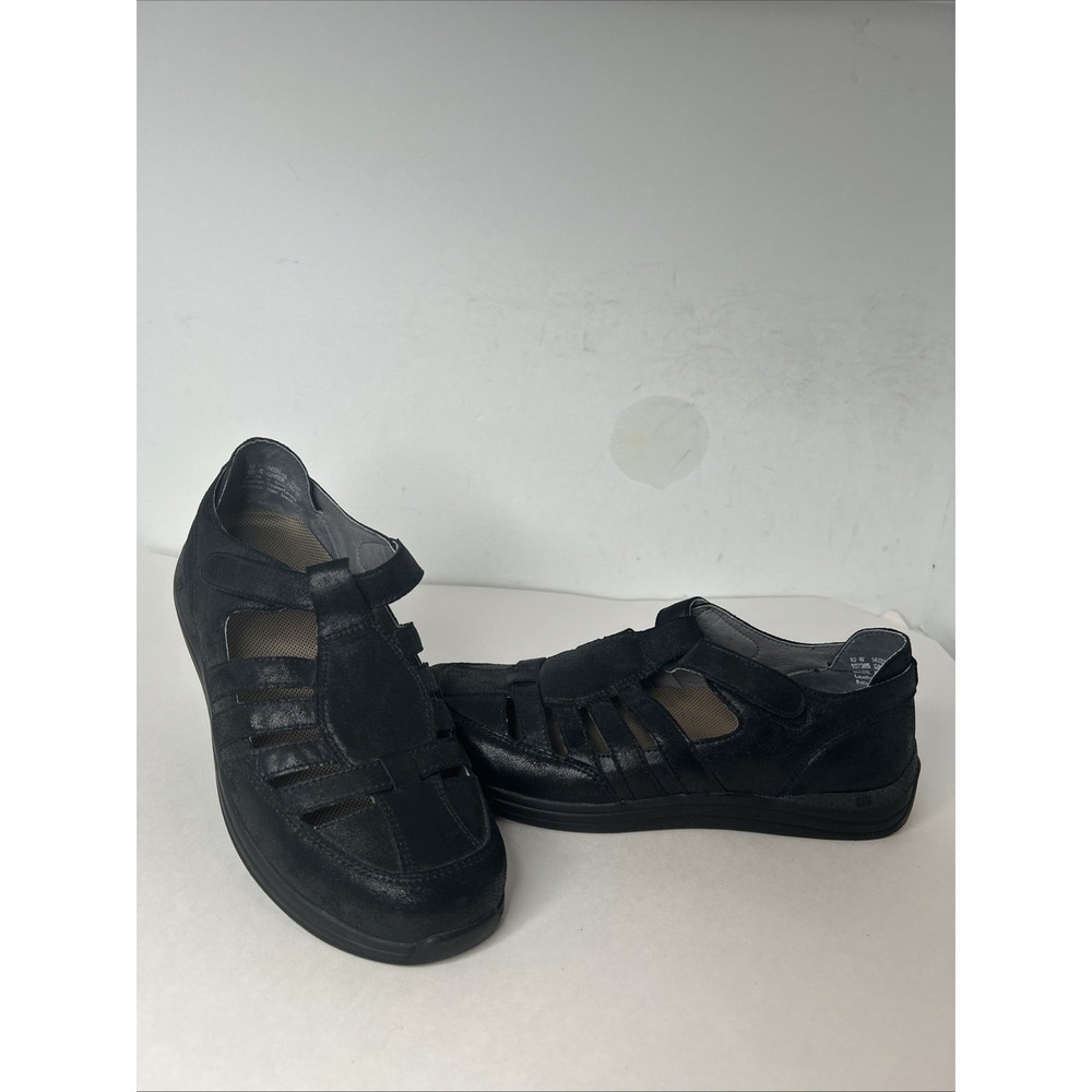 Drew Ginger Fisherman Therapeutic Diabetic Loafers Shoes Womens 10 W Black